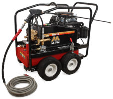 Mi-T-M DC-5004-WC4H6G Portable Gasoline Cold Water Pressure Washer with Roll Cage