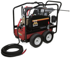 Mi-T-M DC-7004-WC4H6G Portable Gasoline Cold Water Pressure Washer with Roll Cage